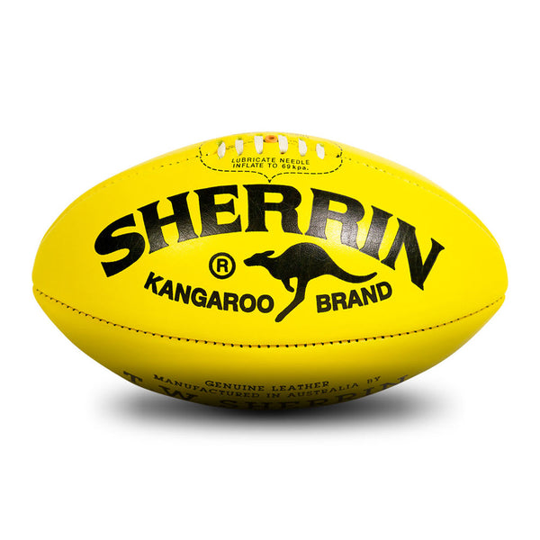 Sherrin Kangaroo Brand KB Game Ball Leather size 5 Football