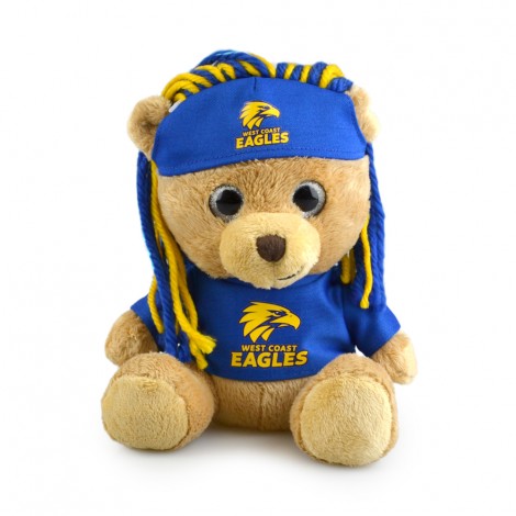 West Coast Eagles Plush Sparkle Fanatic Bear Novelty Toy