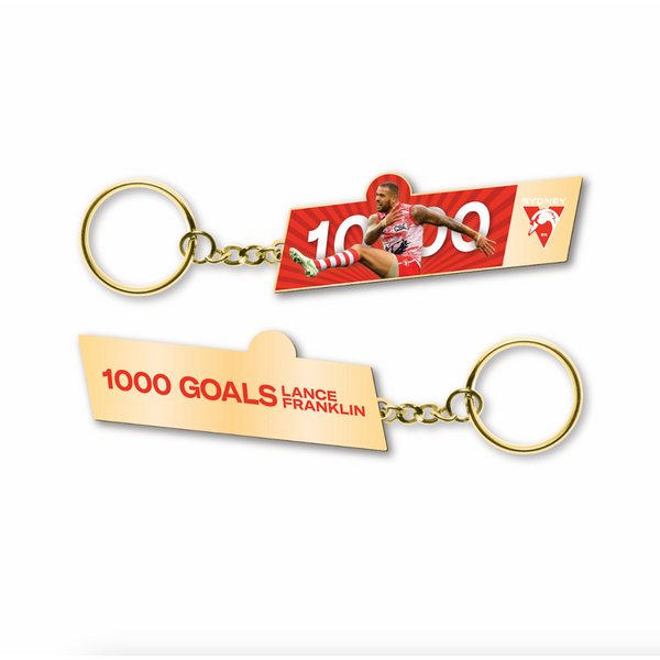 Sydney Swans Lance Buddy Franklin AFL 1000 Goals Keyring