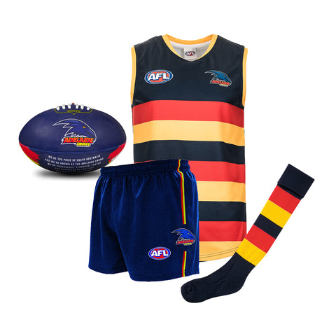 Adelaide Crows Kids Youths AFL Auskick Playing Pack with Football