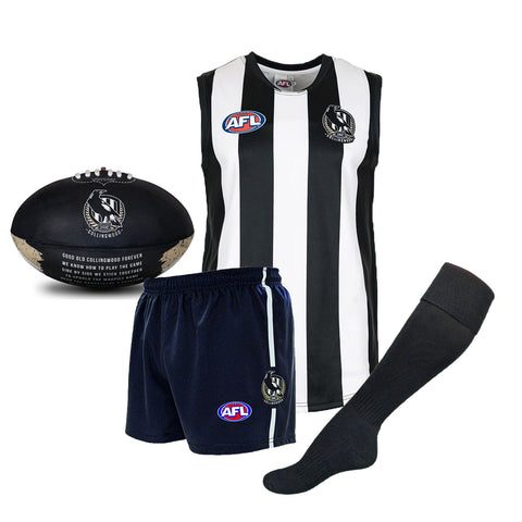 Collingwood Magpies Kids Youths AFL Auskick Playing Pack with Football