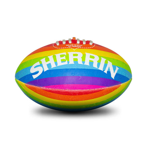Sherrin KB Synthetic All Surface Rainbow Football