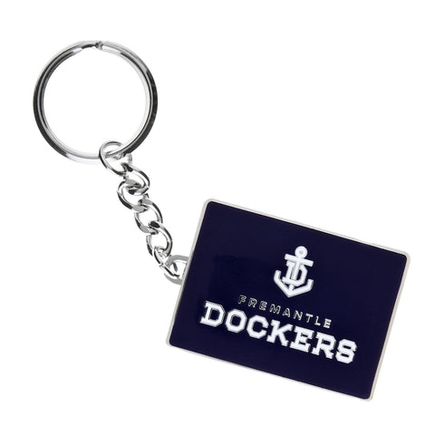 Fremantle Dockers Metallic Logo Keyring - Spectator Sports Online