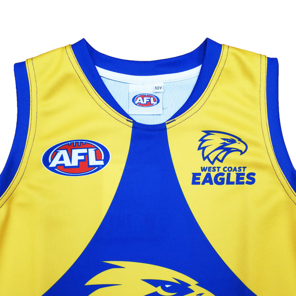 West Coast Eagles Kids Youths AFL Auskick Playing Pack with Football