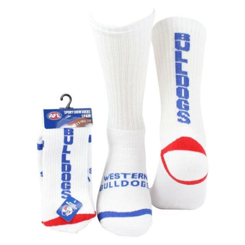 Western Bulldogs Full Terry Sport Crew Socks